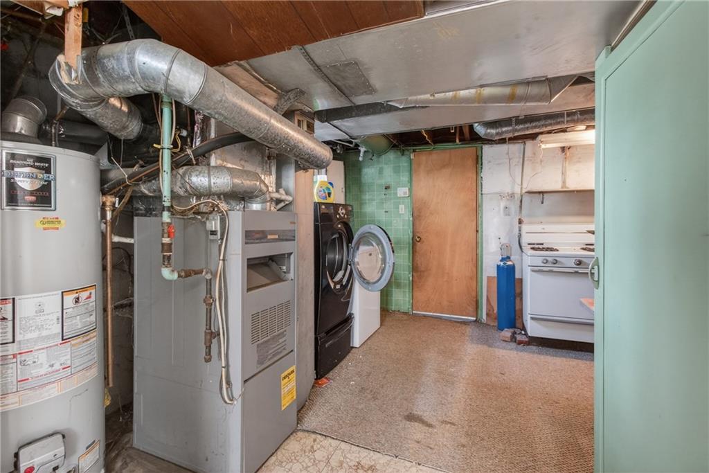 1420 Homestead Road Verona, PA 15147 - Photo 29 of 34 a view of a storage & utility room with washer and dryer
