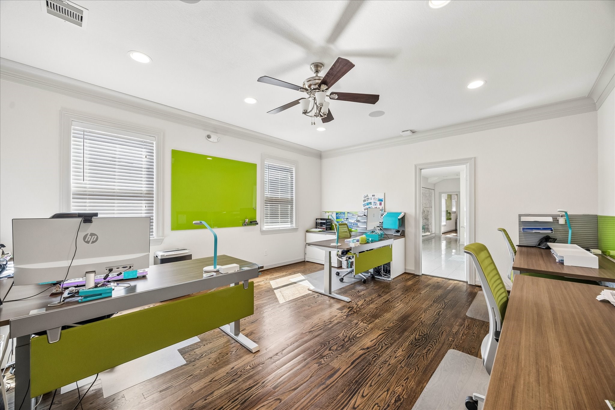 638 Heights Boulevard Houston, TX 77007 - Photo 18 of 49 a living room with furniture and a wooden floor