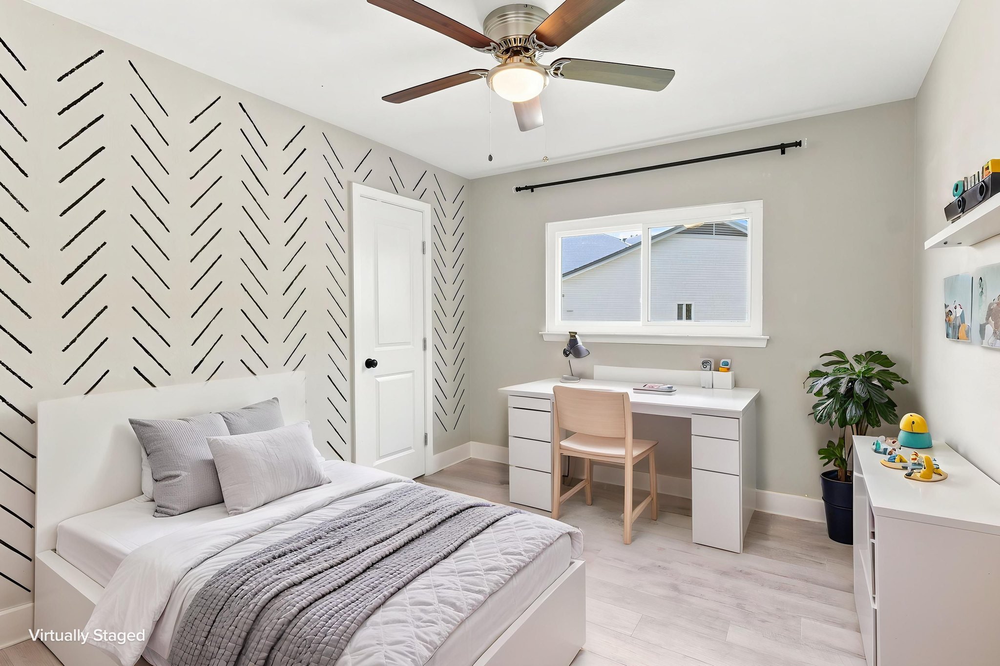 12713 Rhea Court Austin, TX 78727 - Photo 5 of 36 Secondary bedroom has been virtually staged.