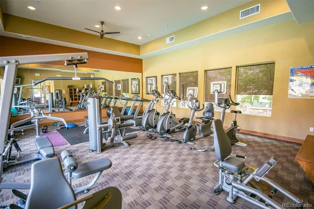 a view of an chairs and tables in the patio
