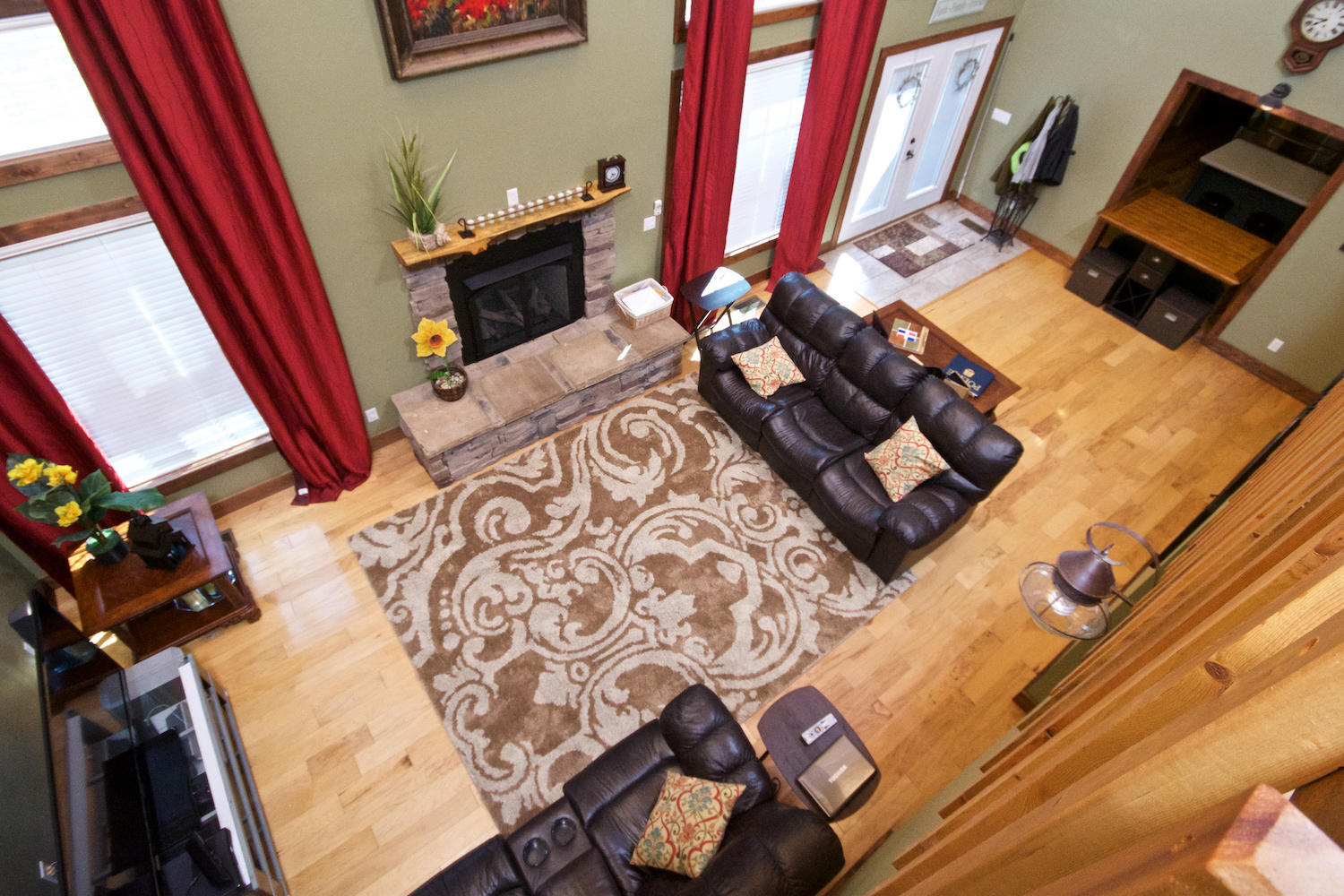 1424 Colbert Hollow Road Rock Spring, GA 30739 - Photo 8 of 24 Den and Gathering Area from Above