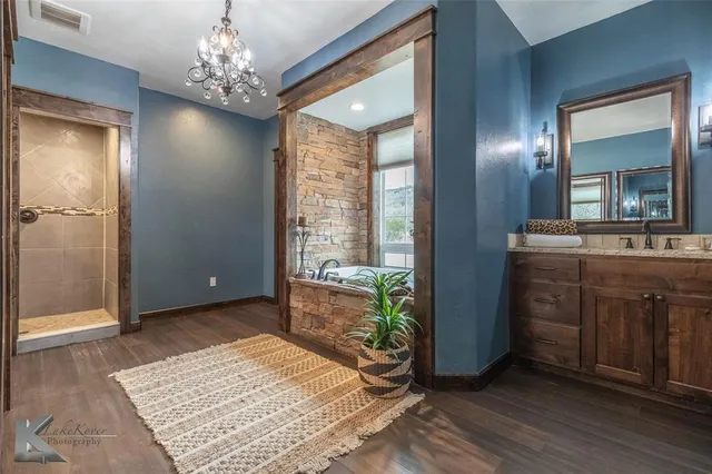 a view of a bedroom from a hallway