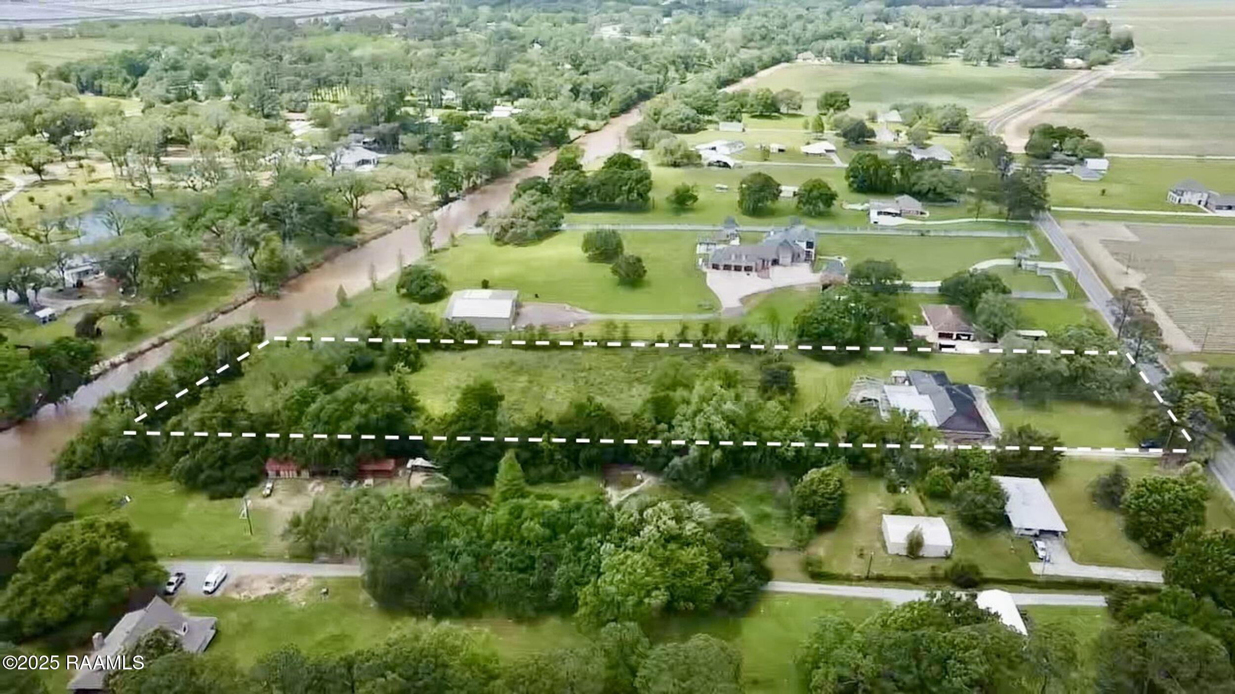 617 Cemetery Road St. Martinville, LA 70582 - Photo 2 of 42 Lot lines & Bayou Teche