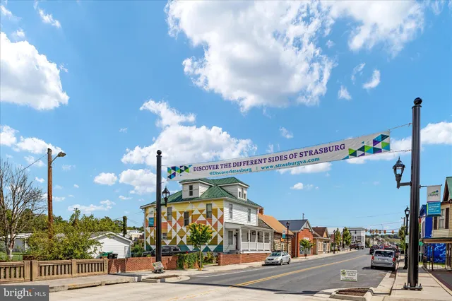 a view of a building with a street