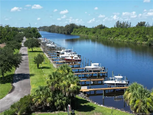 a aerial view of a house with lake view
