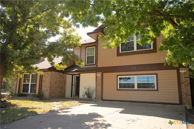 a front view of a house