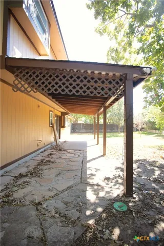 a backyard of a house