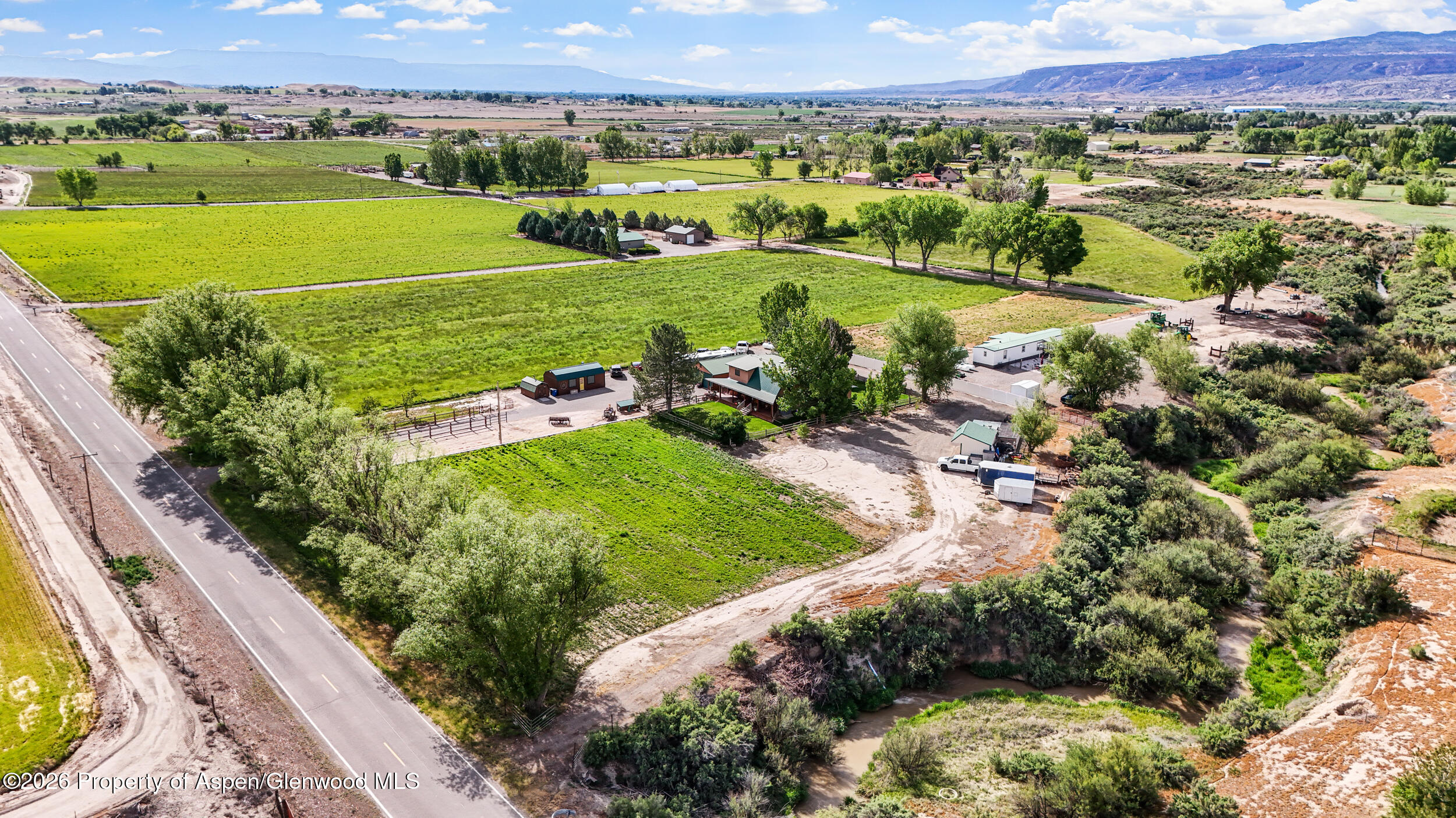 1355 N Road Loma, CO 81524 - Photo 47 of 51 a view of a lush green field with lots of plants and trees in the background