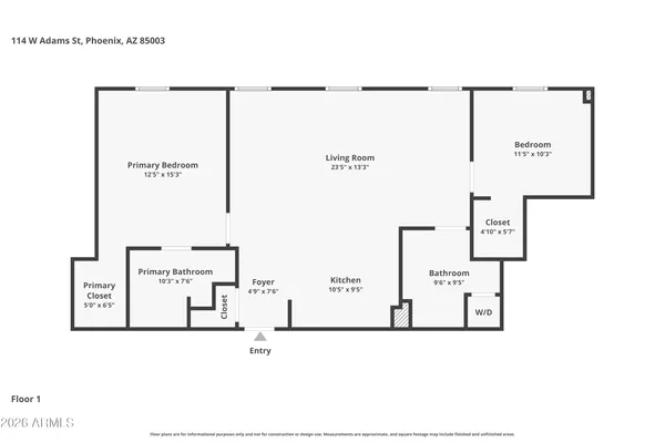 $399,000 | 114 West Adams Street, Unit 609, Phoenix, AZ 85003