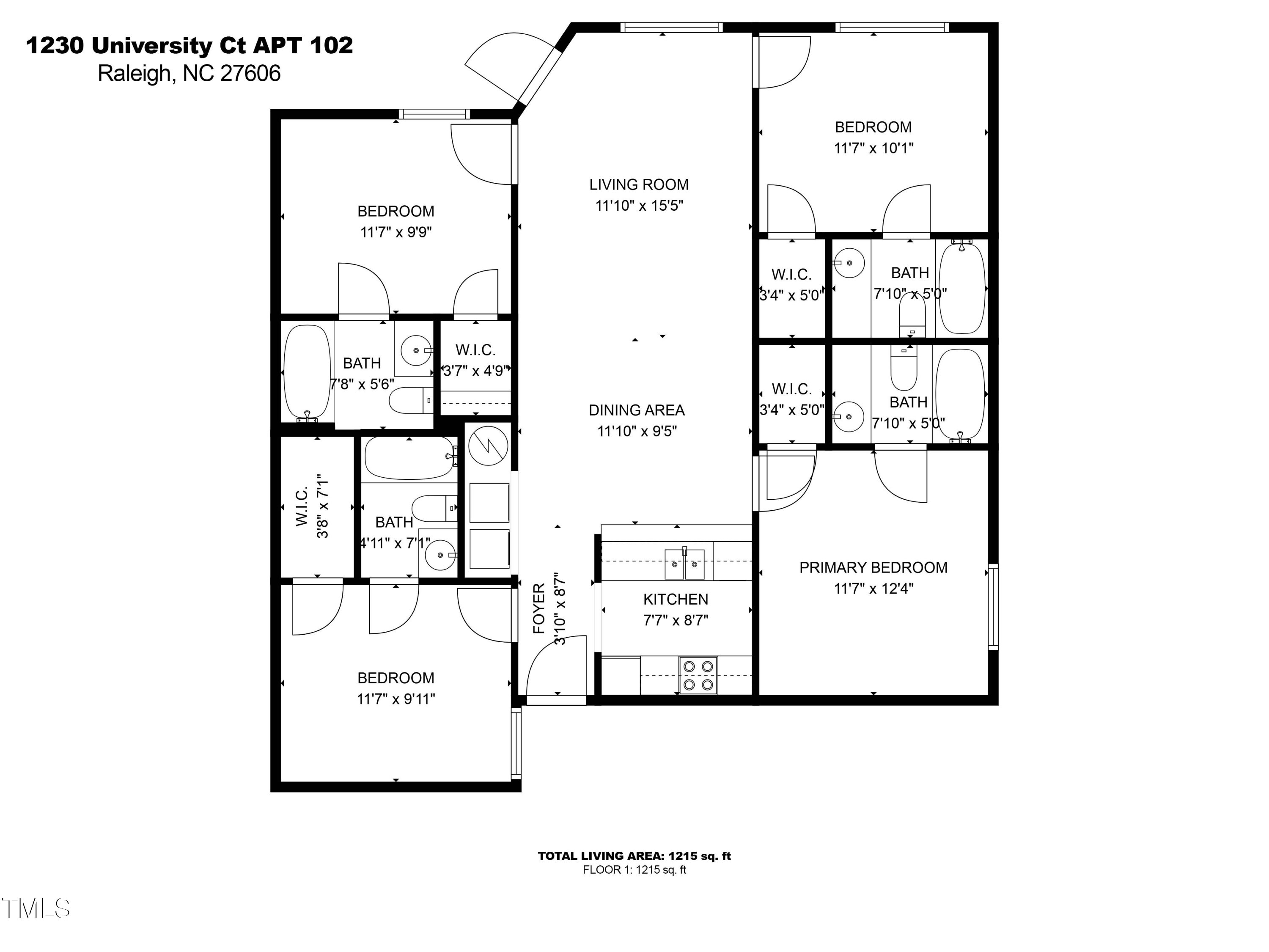 1230 University Court, Unit 102 Raleigh, NC 27606 - Photo 25 of 25 Gallery Image 25