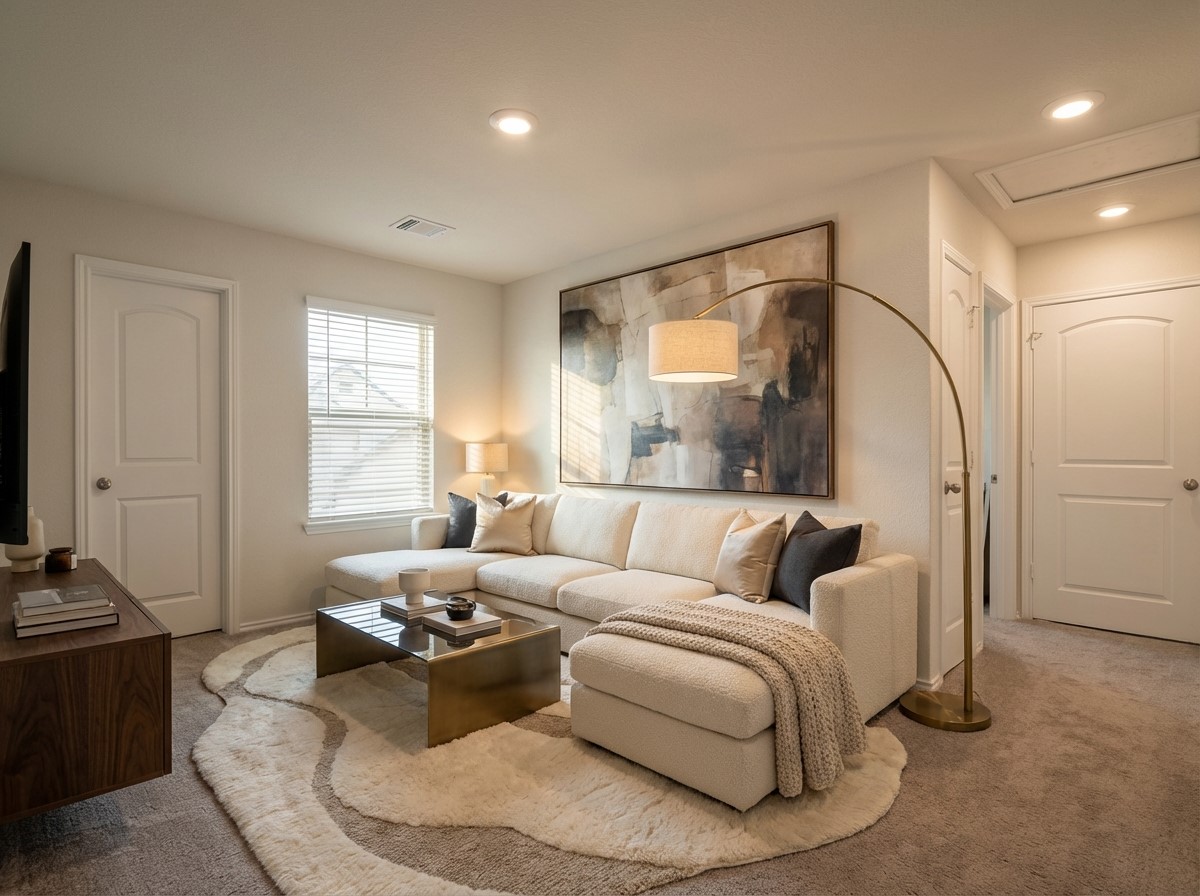 145 Fiery Skipper Lane Georgetown, TX 78626 - Photo 17 of 29 a living room with furniture and a window