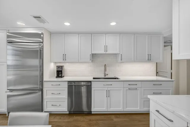 a view of swimming pool with a garden