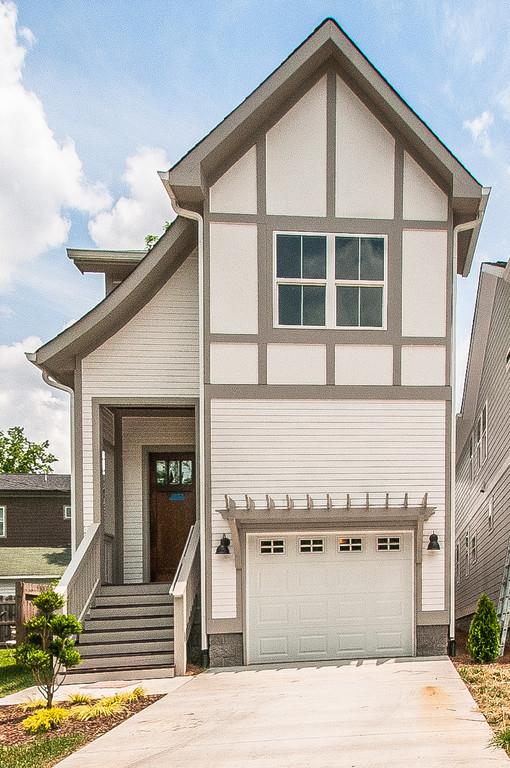 a front view of a house with windows