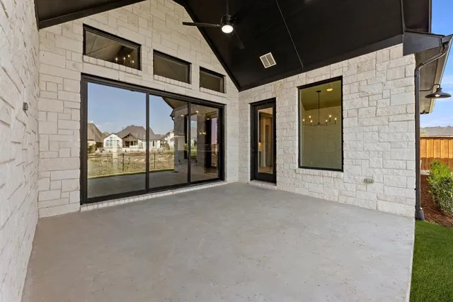 a view of a building with entryway