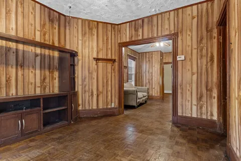 a view of a utility room with closet