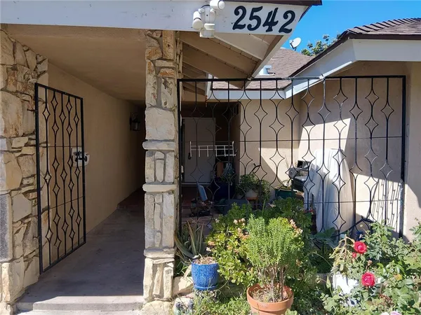 a front view of a house