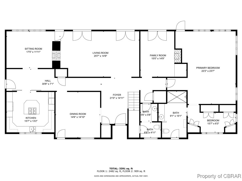 472 Deerchase Road Saluda, VA 23149 - Photo 46 of 47 Floor plan level 1