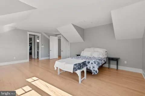 a view of a city from a yard