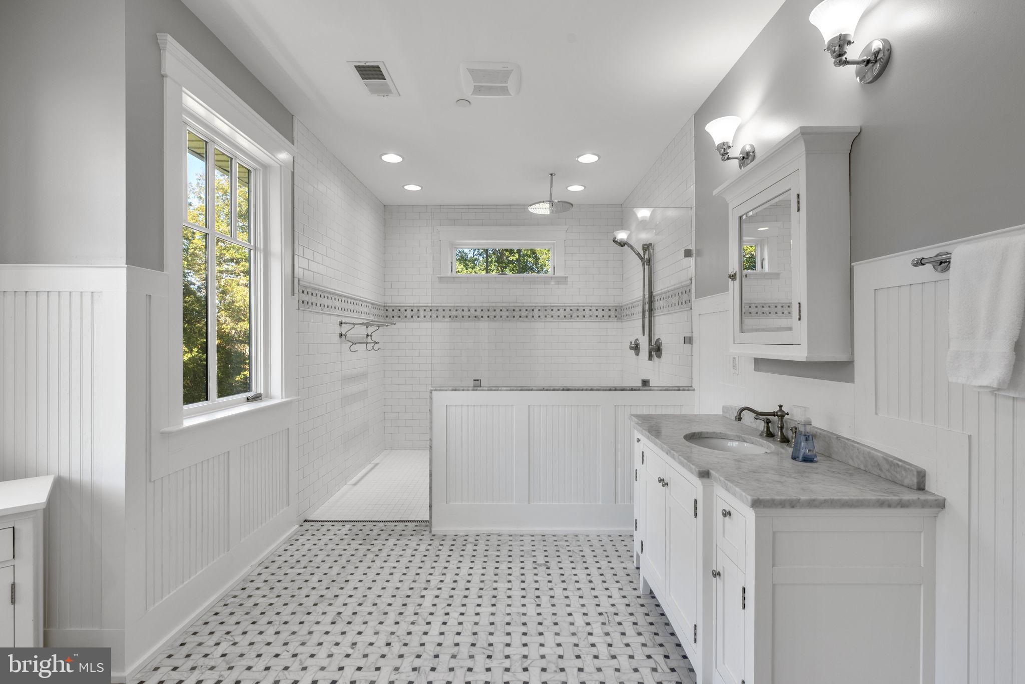 3216 Ramsland Way Frederick, MD 21704 - Photo 42 of 90 Curbless walk in shower with rain can and handheld