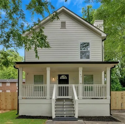 a front view of a house