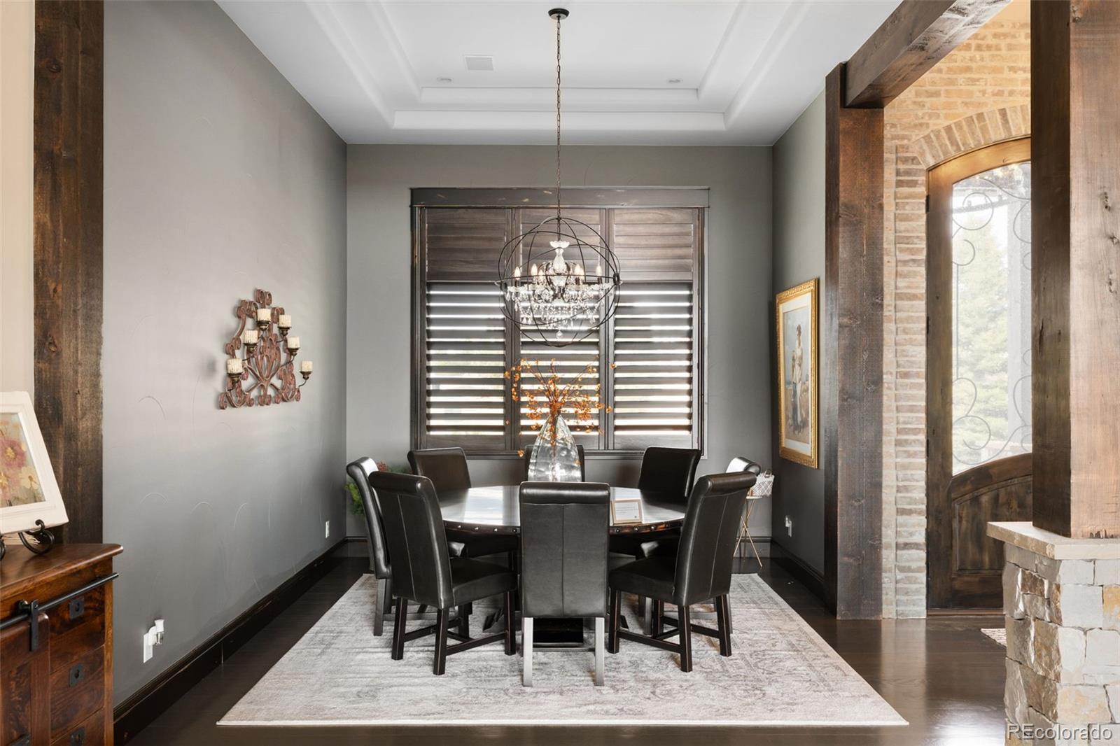 843 Diamond Ridge Circle Castle Rock, CO 80108 - Photo 11 of 31 a view of a dining room with furniture window and outside view