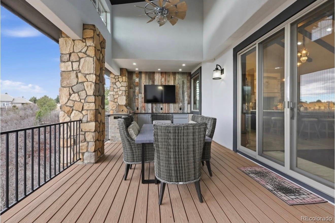 843 Diamond Ridge Circle Castle Rock, CO 80108 - Photo 12 of 31 a view of a balcony with furniture