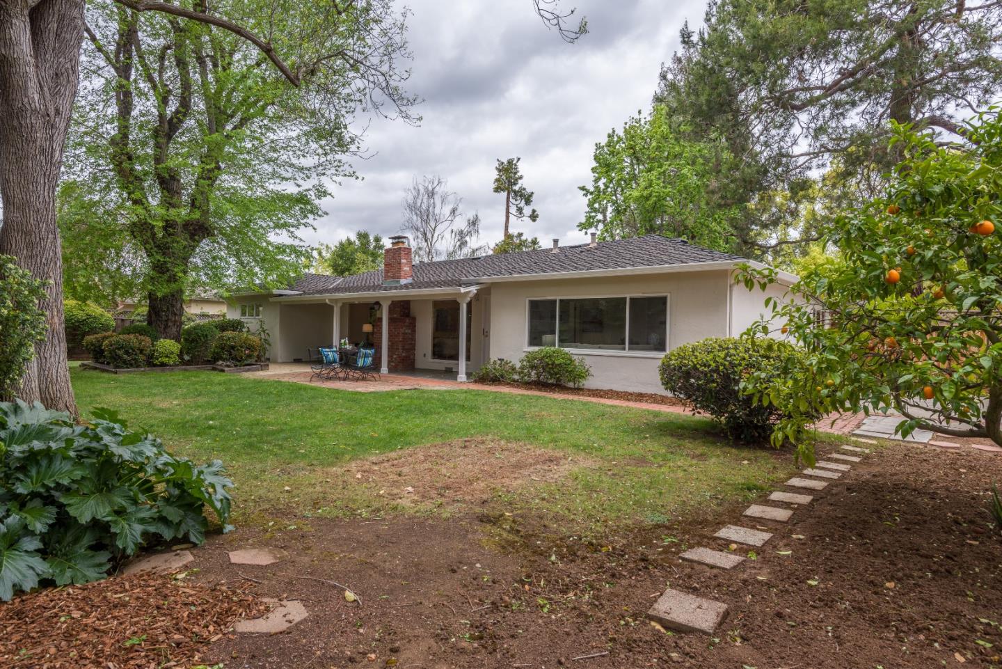 736 Filip Road Los Altos, CA 94024 - Photo 24 of 27 a front view of house with yard and green space