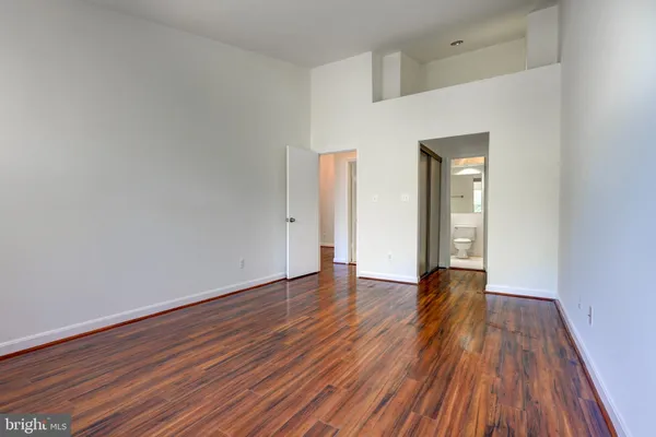 a view of wooden floor in a room