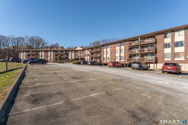 a view of a park with slide