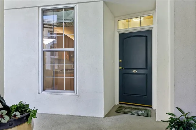 a view of front door