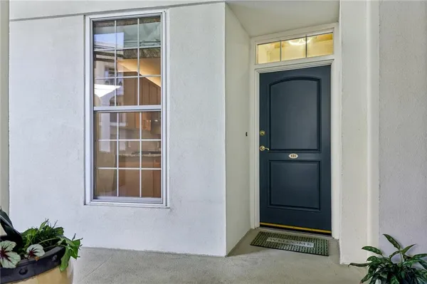 a view of front door