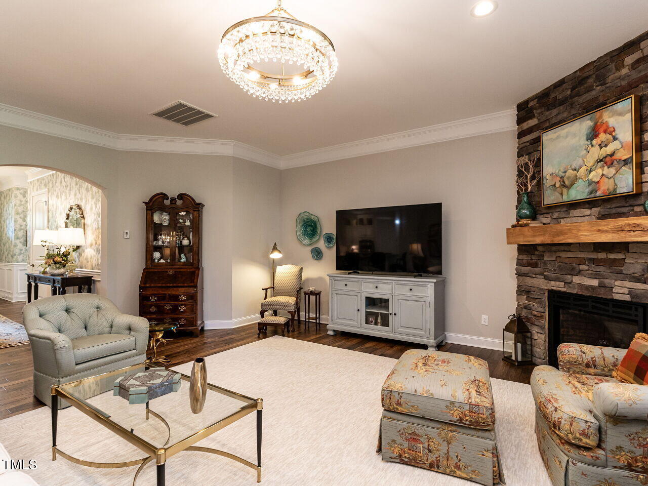 8461 Lentic Court Raleigh, NC 27615 - Photo 12 of 37 Living Room to Foyer