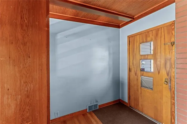 a view of front door