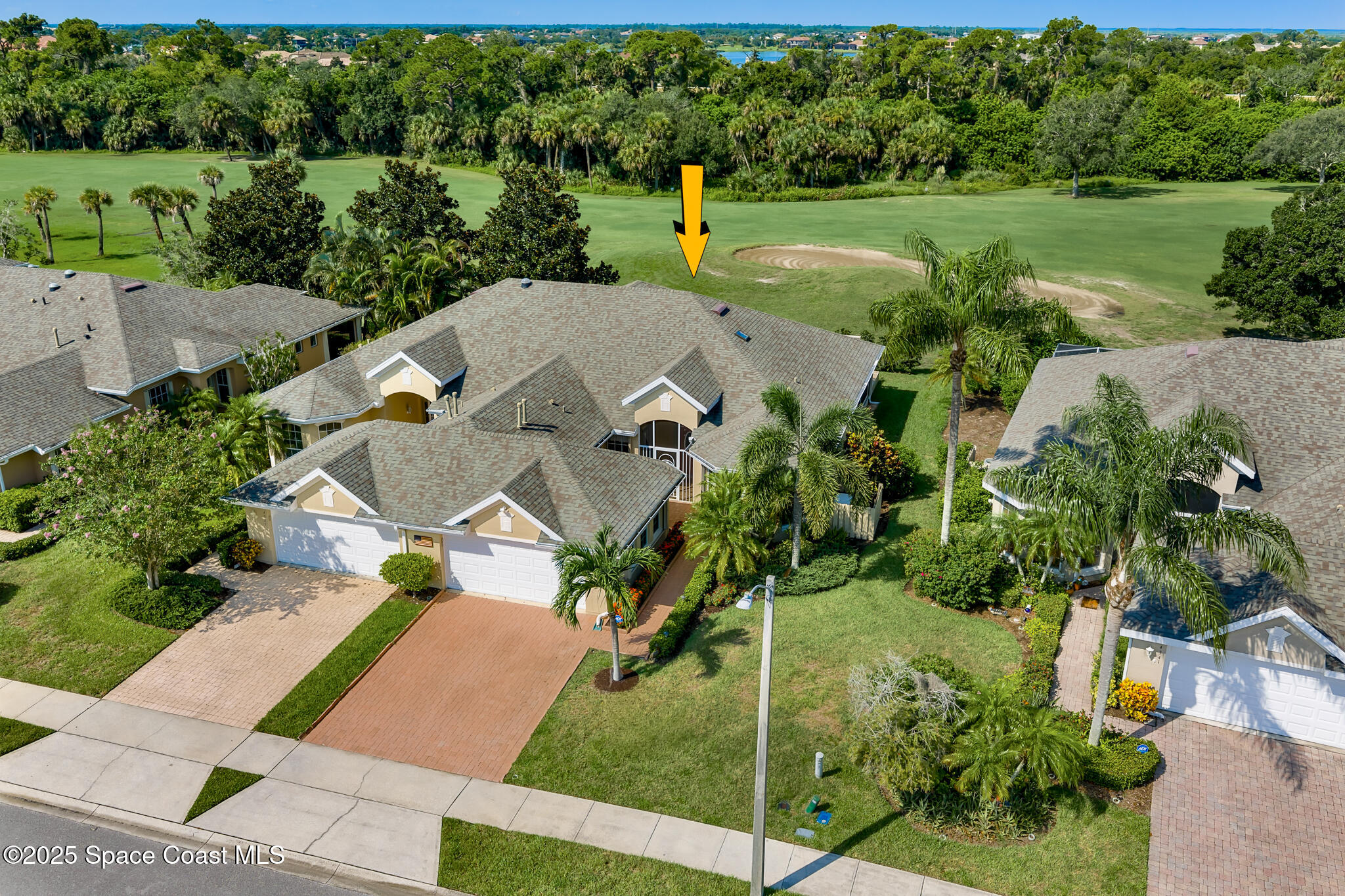 4331 Aberdeen Circle Rockledge, FL 32955 - Photo 54 of 63 an aerial view of a house with a yard basket ball court and outdoor seating