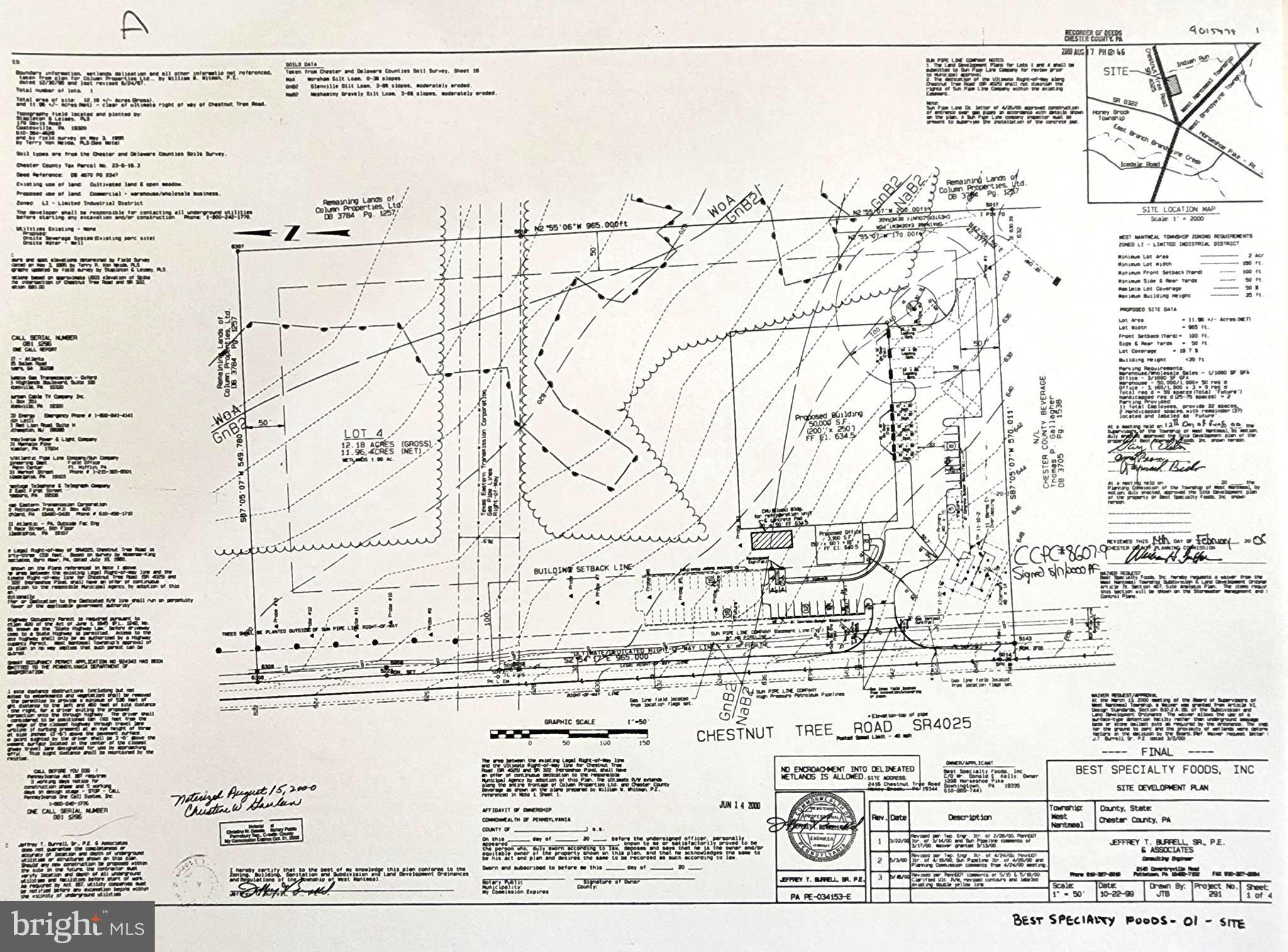 2416 Chestnut Tree Road Honey Brook, PA 19344 - Photo 2 of 25 Approved 50,000 SF building & lot development