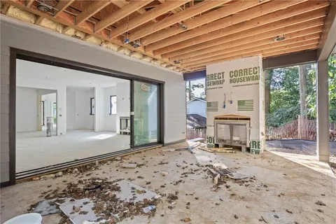 a living room filled with furniture