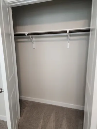 a close view of closet