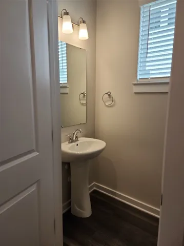 a view of a room with an empty space