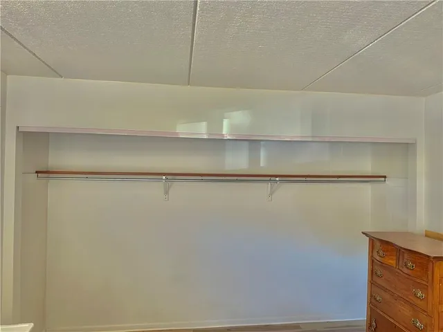 a close view of closet