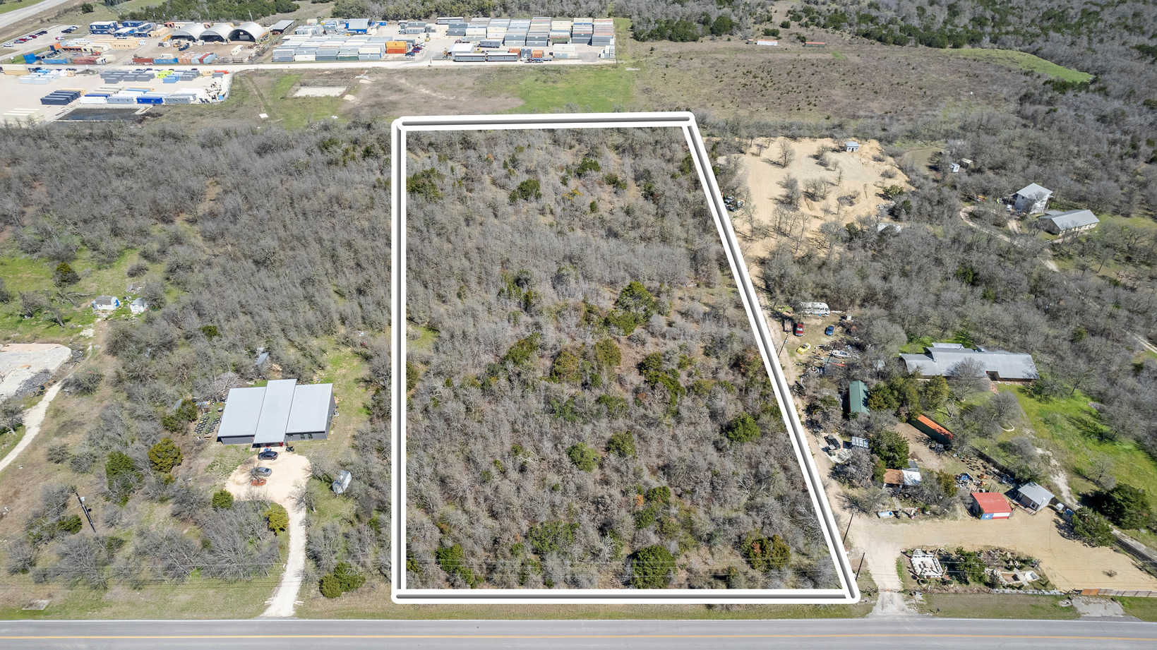 Birds eye view of property