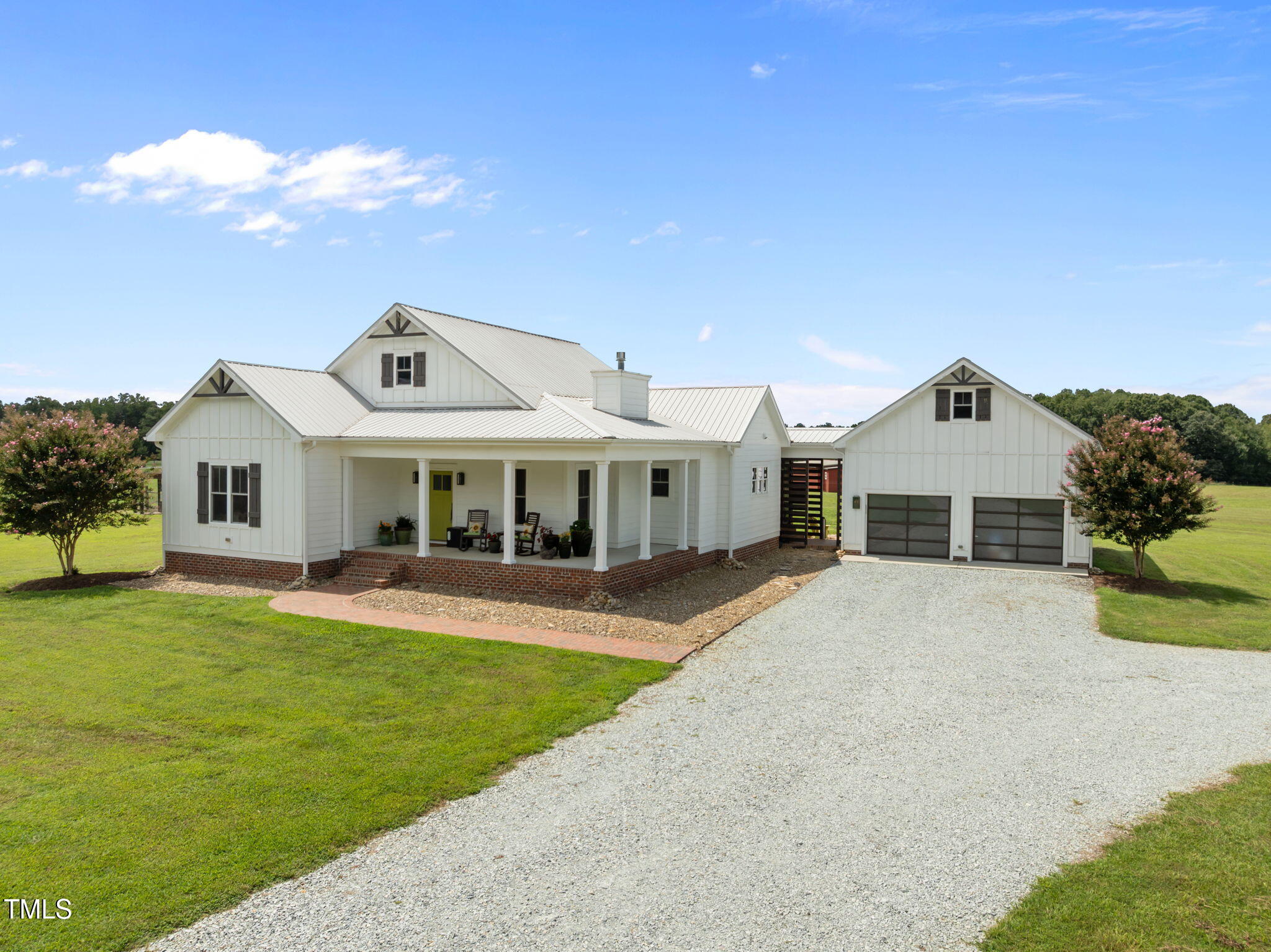 4715 Uzzle Road Rougemont, NC 27572 - Photo 64 of 68 a front view of a house with a garden and yard