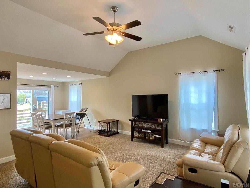1018 Scott Road Elizabeth City, NC 27909 - Photo 5 of 24 Living room open to dining area