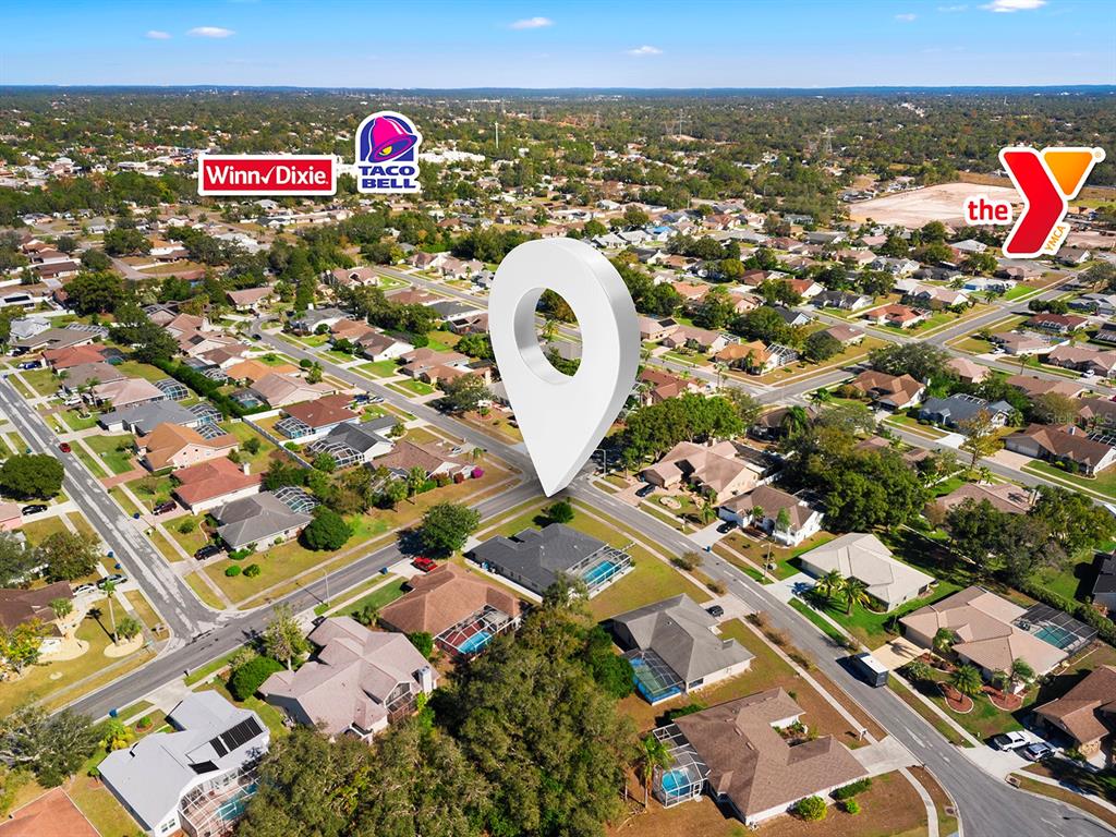 10464 Henderson Street Spring Hill, FL 34608 - Photo 59 of 62 an aerial view of a umbrellas