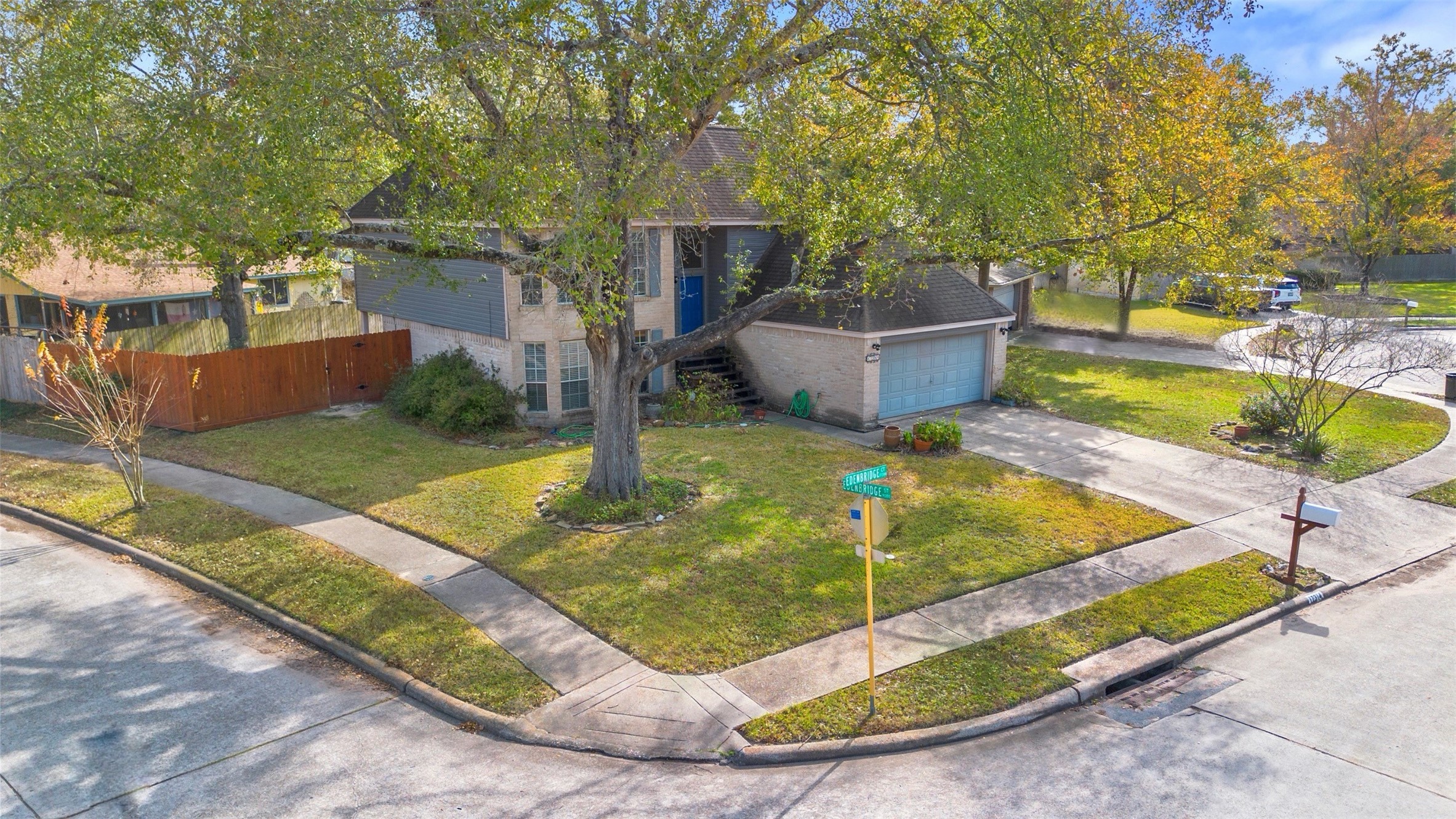 17314 Edenbridge Court Spring, TX 77379 - Photo 2 of 33 a view of a backyard with swimming pool