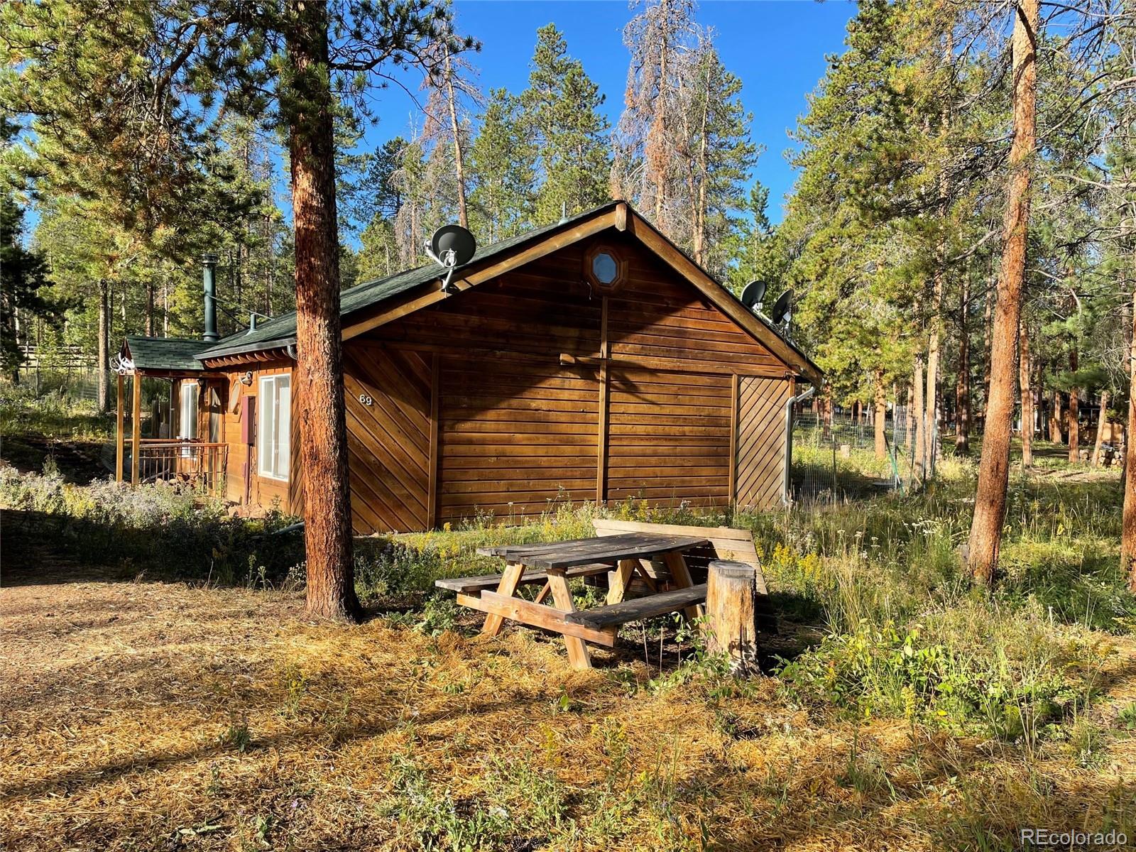 69 County Road 114 Bailey, CO 80421 - Photo 25 of 34 a view of a house with a yard