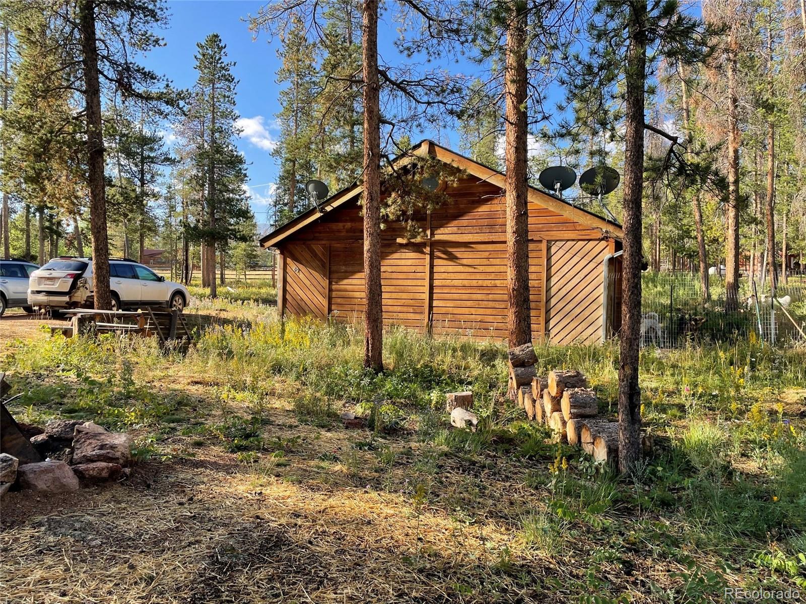 69 County Road 114 Bailey, CO 80421 - Photo 28 of 34 a backyard of a house with lots of green space