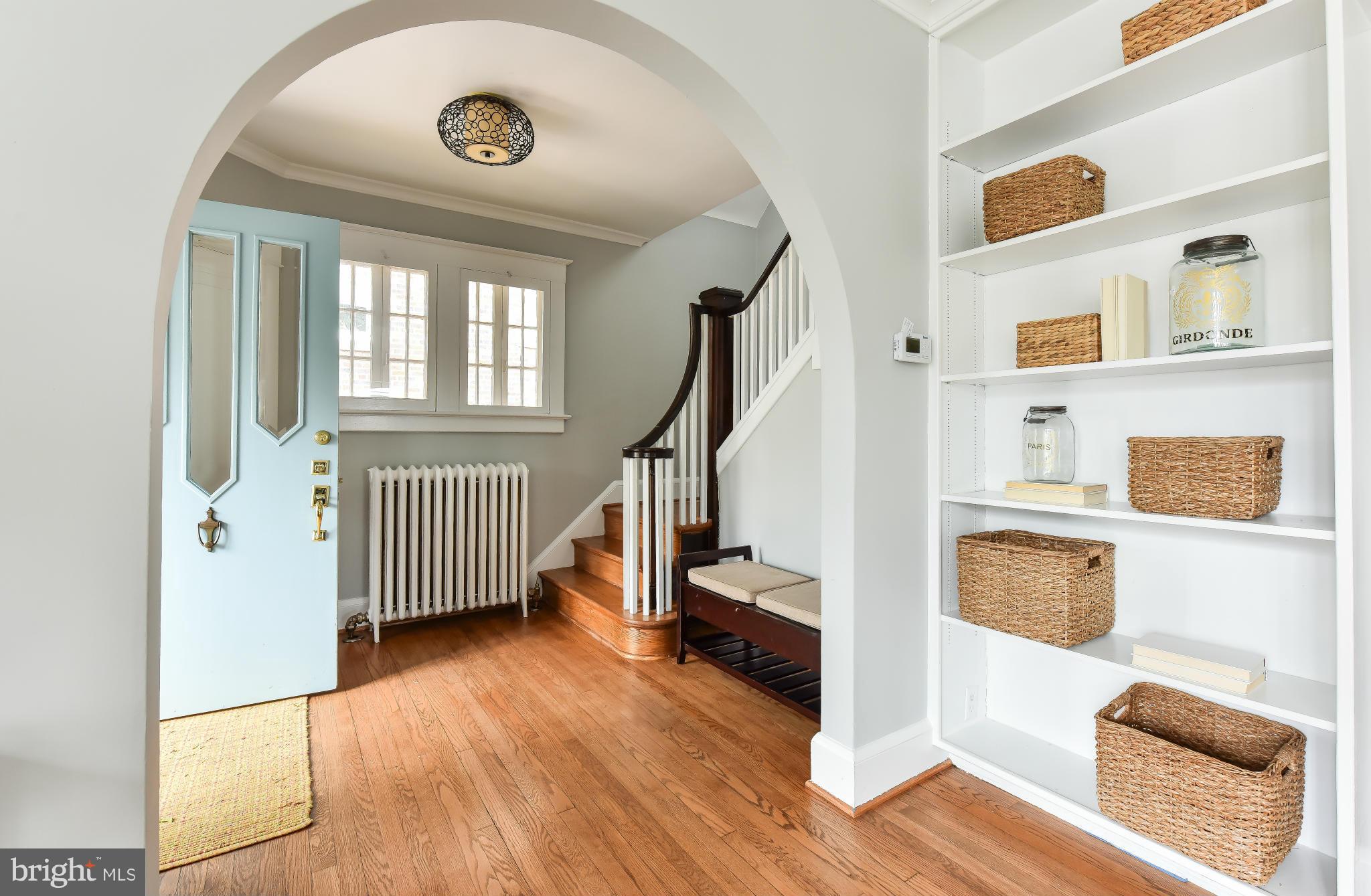 5517 Broad Branch Road Northwest Washington, DC 20015 - Photo 2 of 25 a view of an entryway with wooden floor and windows