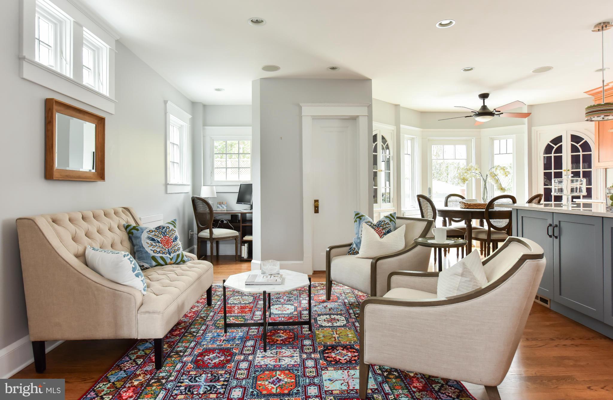 5517 Broad Branch Road Northwest Washington, DC 20015 - Photo 10 of 25 a living room with furniture and a table