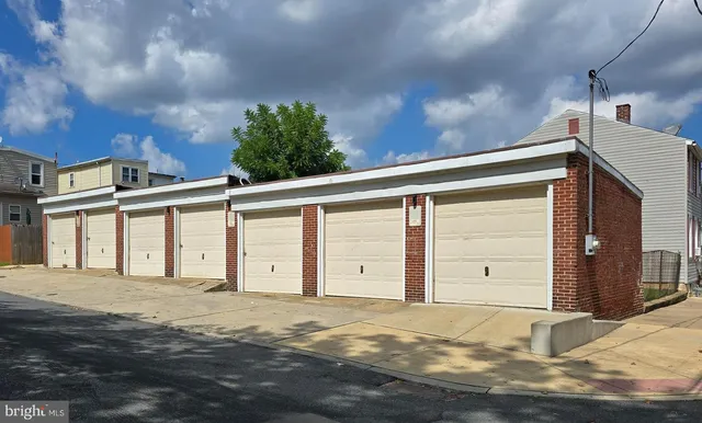 a view of a house with a garage