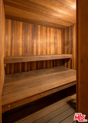 a view of wooden balcony